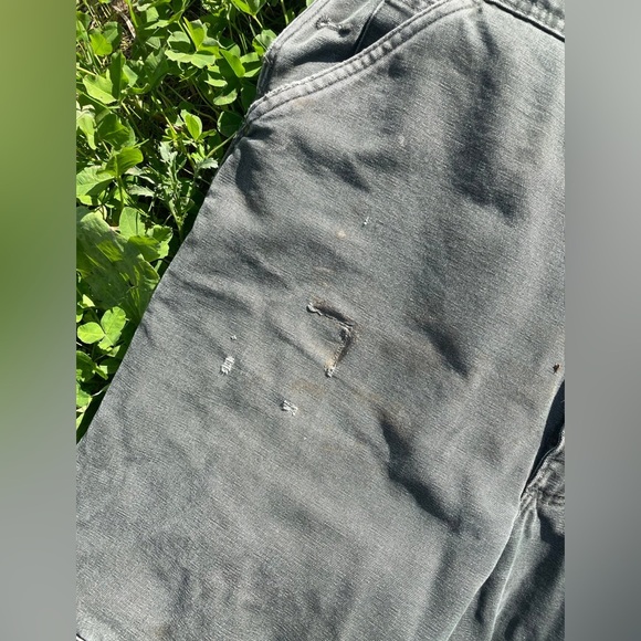 VERY RARE VTG Moss Green Carhartt Overalls - Picture 5 of 7